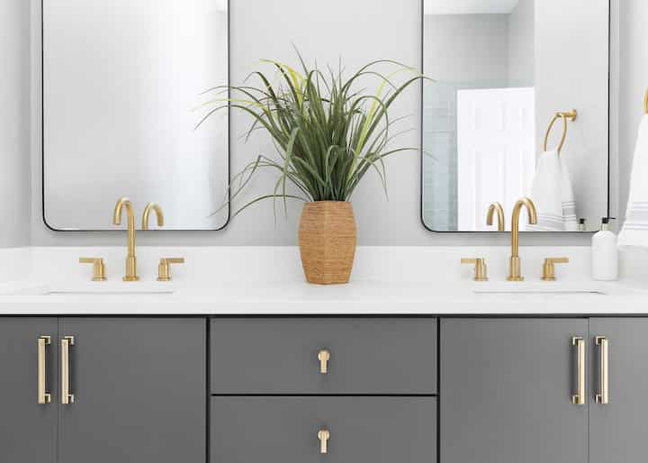 4 Small Bathroom Vanities, Sherman Oaks Bathroom Remodel